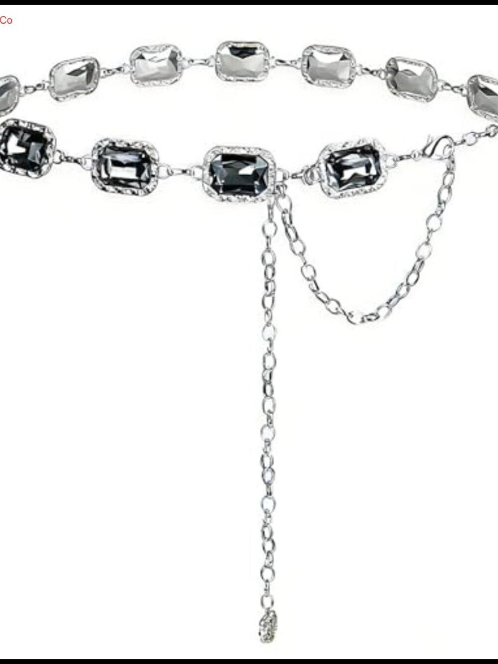 Gold Metal Chain Belt Adjustable Vintage Waist Link Belt for Dress